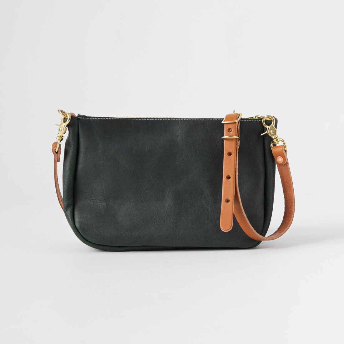 Black Leather Crossbody Bag