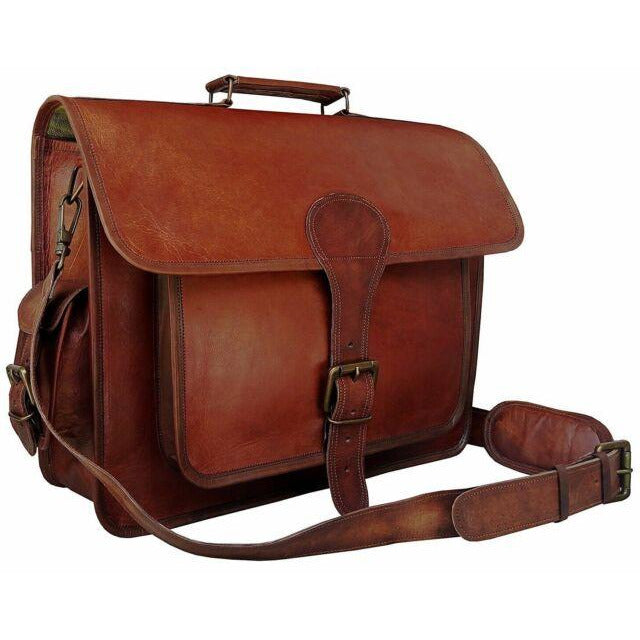 Top Grain Leather Vintage Laptop Bag