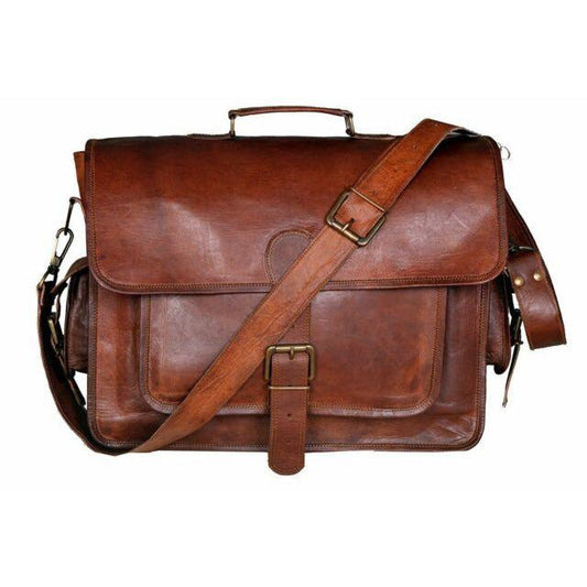 Top Grain Leather Vintage Laptop Bag